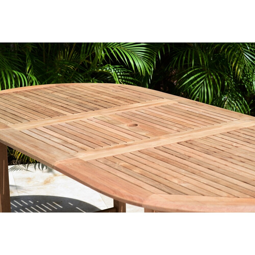 Amazonia FSC Solid Teak Danielle 7 piece Outdoor Patio Dining Set   7 Piece