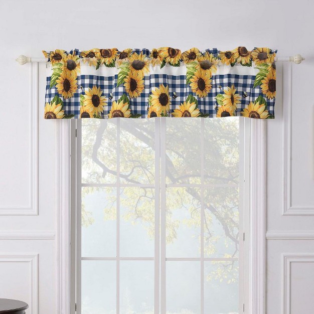 Sunflower Window Valance Gold 84in X 16in 2in By Barefoot Bungalow