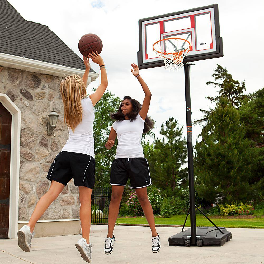 Lifetime 48 in. Polycarbonate Adjustable Portable Basketball Hoop 90491