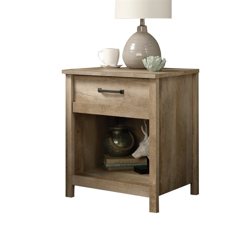 Home Square Bedroom Nightstand in Lintel Oak ( Set of 2 )