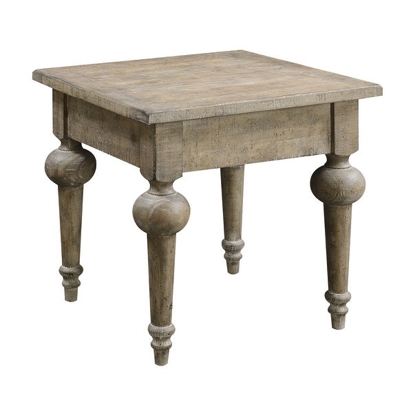 The Gray Barn Willow Way Sandstone Grey Square End Table