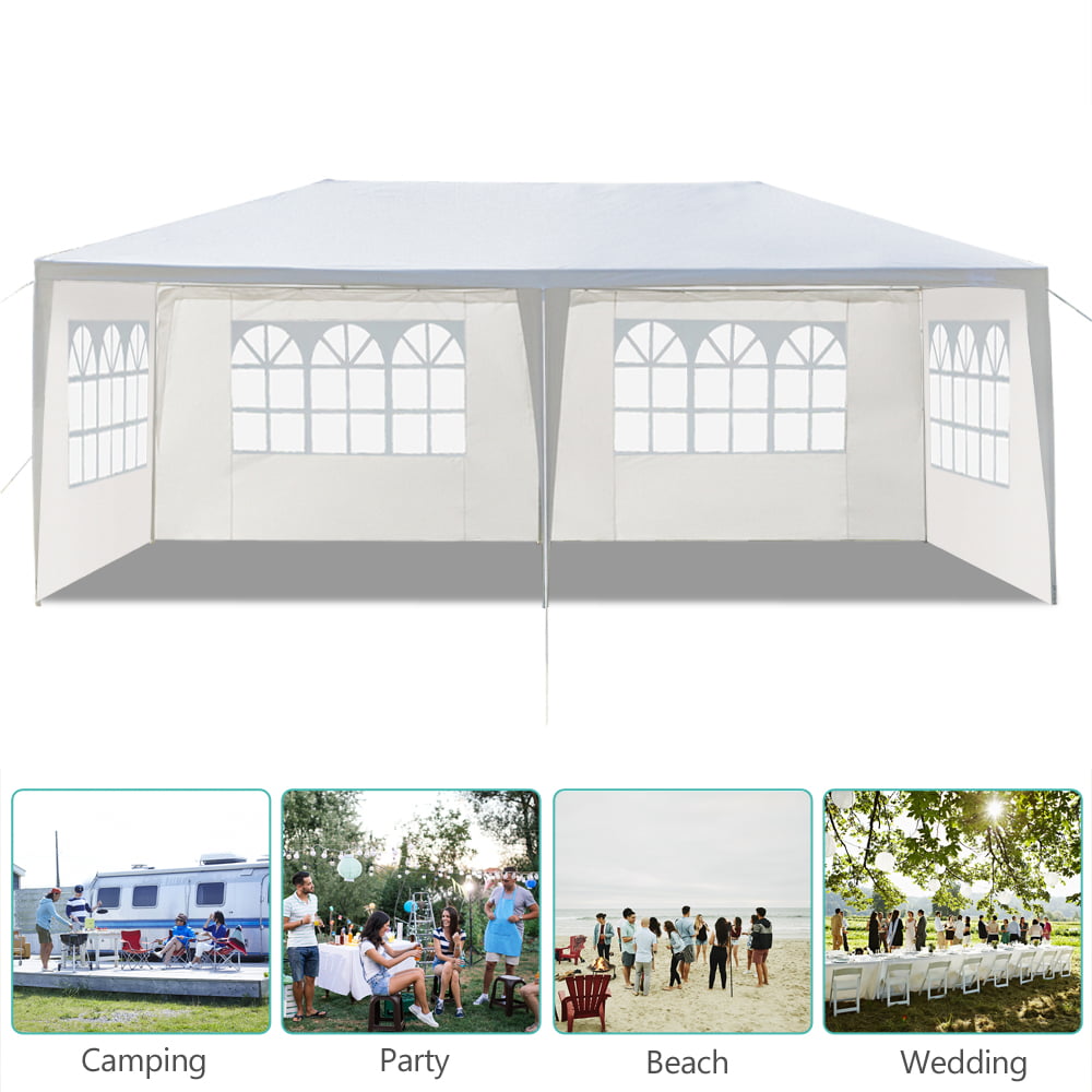 UBesGoo Canopy Wedding Tent Outdoor Camping Gazebo Canopy with Sidewalls Canopy 10'x20'