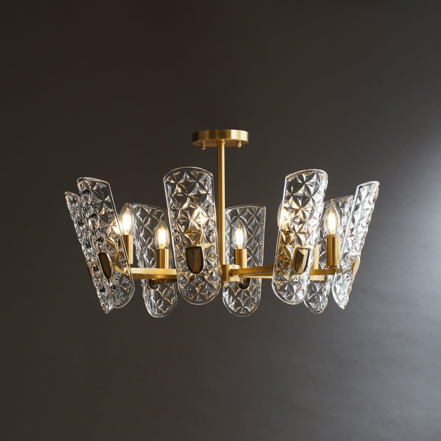 Brass Central Chandelier