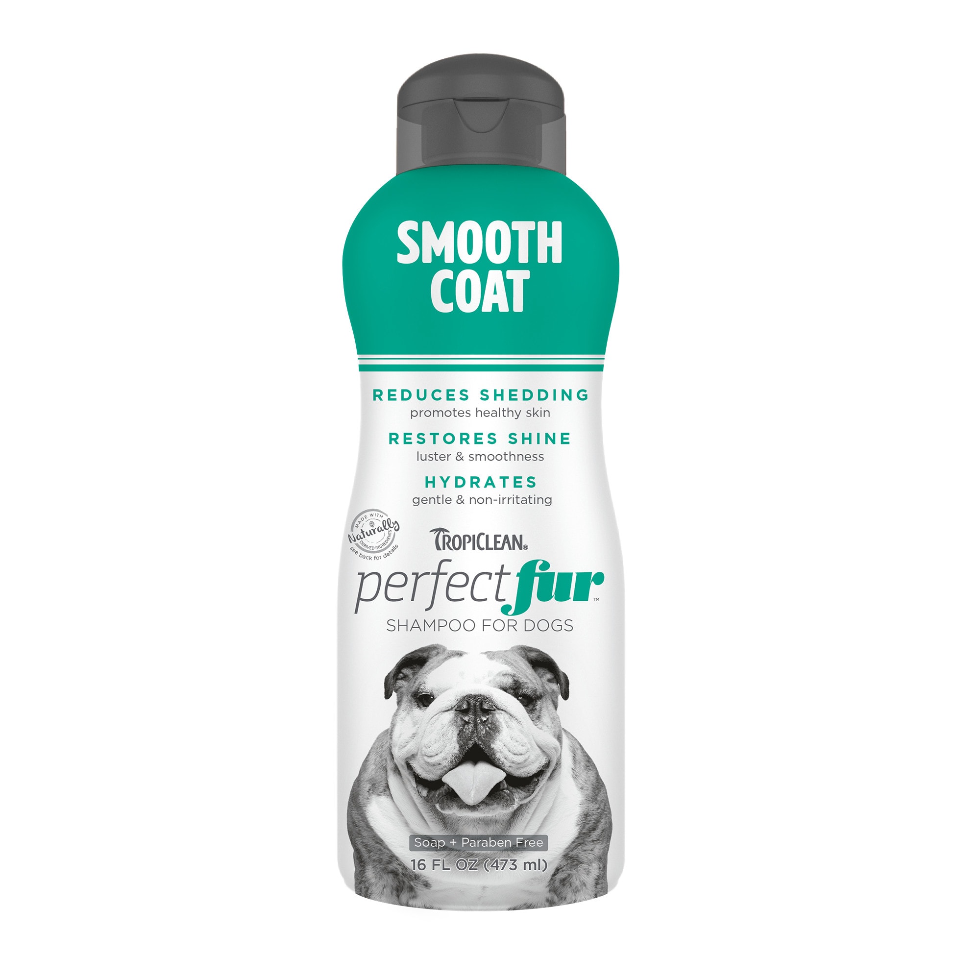 TropiClean Perfect Fur Smooth Coat Dog Shampoo， 16 fl. oz.