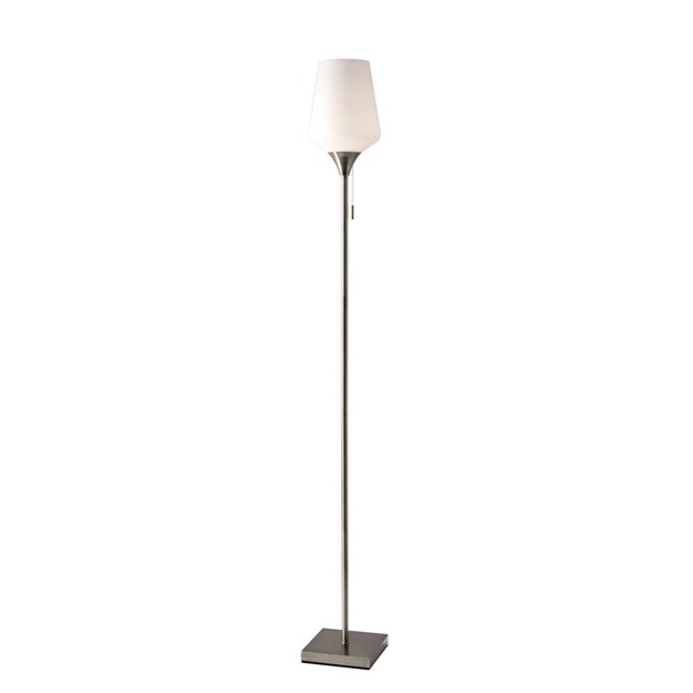 Roxy Floor Lamp Brushed Steel Adesso