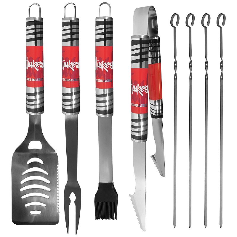 Nebraska Cornhuskers Tailgater 8-Piece BBQ Grill Set