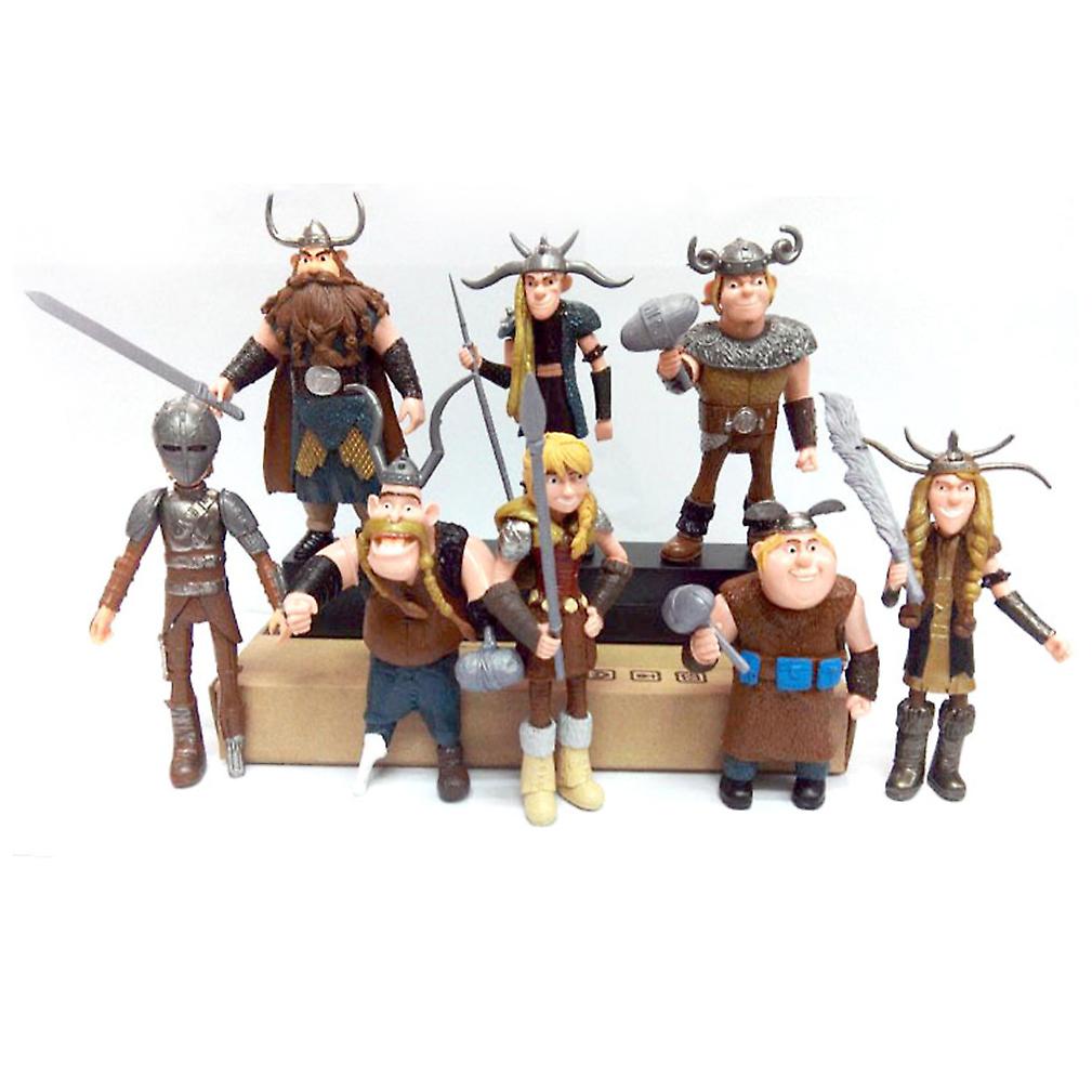 8pcs How To Train Your Dragon Figure Toy Model