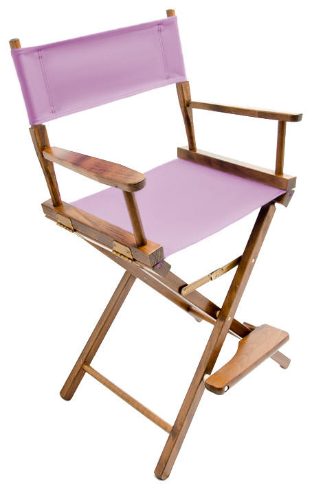 Gold Medal 24 quotWalnut Contemporary Director  x27s Chair   Contemporary   Folding Chairs And Stools   by Gold Medal  Houzz