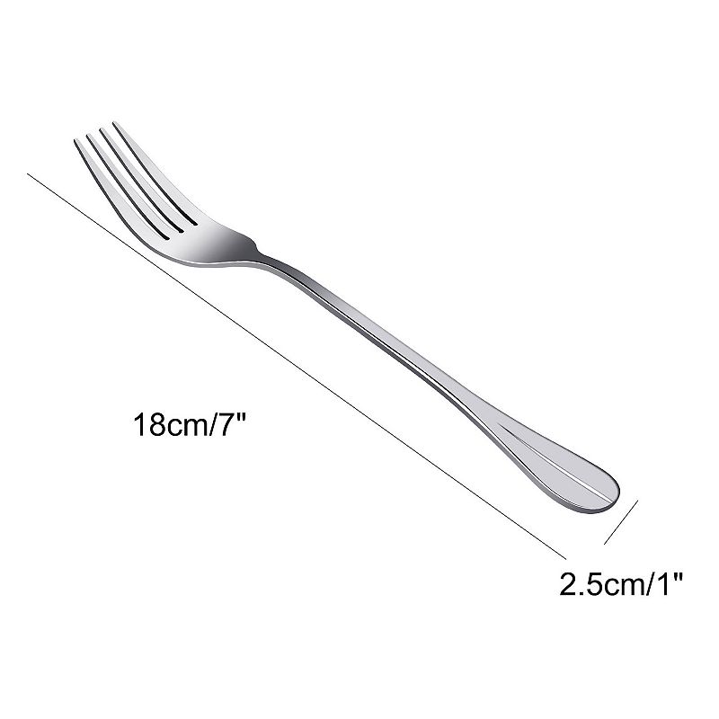 Restaurant Dinner Metal Tableware Flatware Serving Fork 7 Long 10Pcs