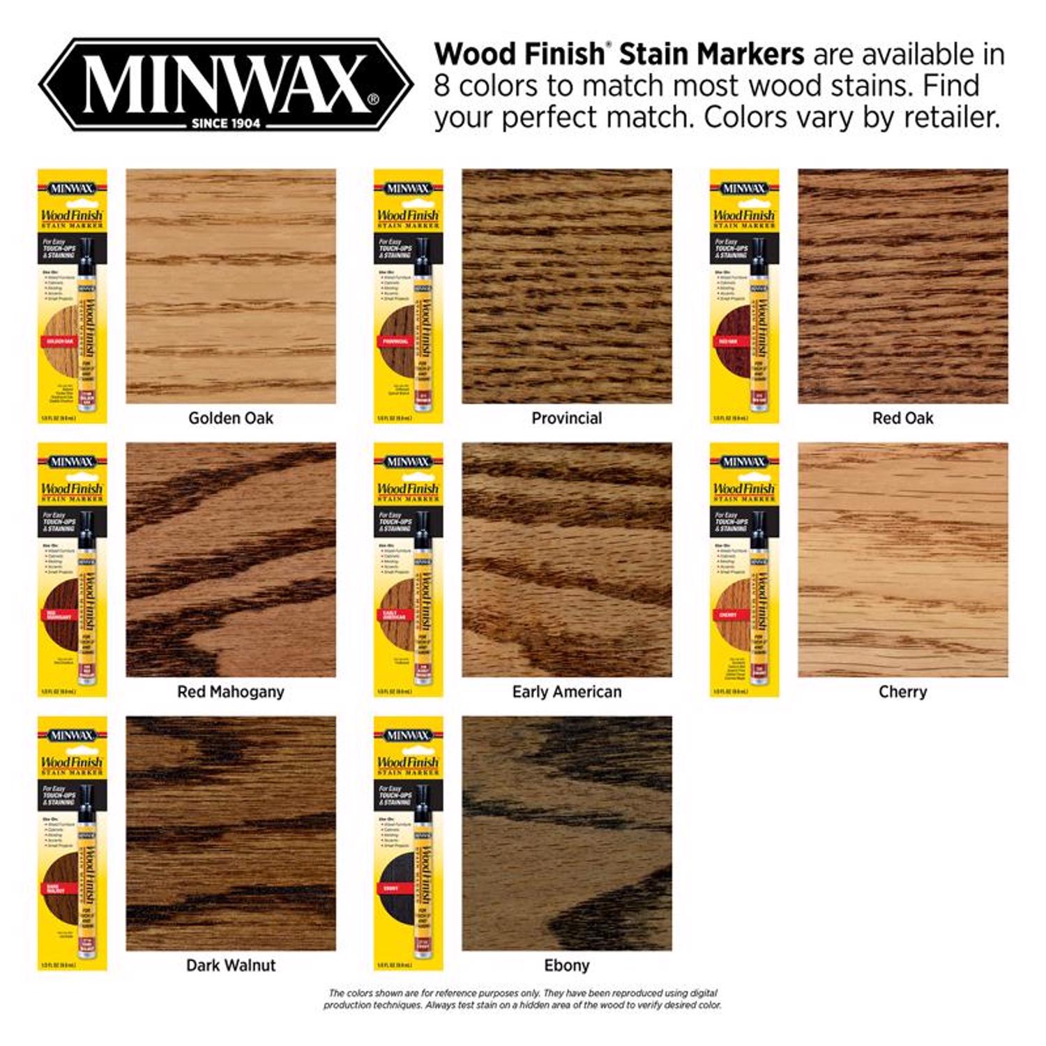 Minwax Wood Finish Stain Marker Semi-Transparent Provincial Oil-Based Stain Marker 0.33 oz