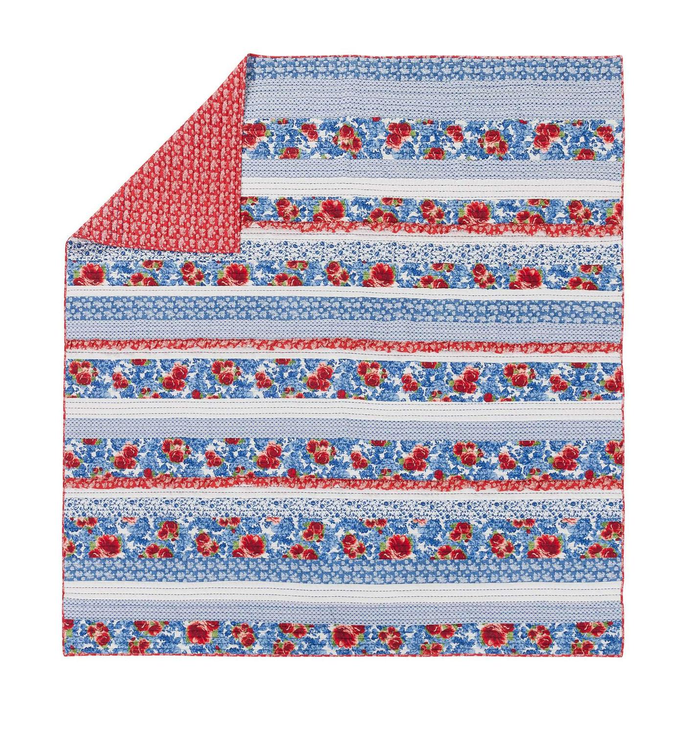 The Pioneer Woman Blue Heritage Floral Cotton Full