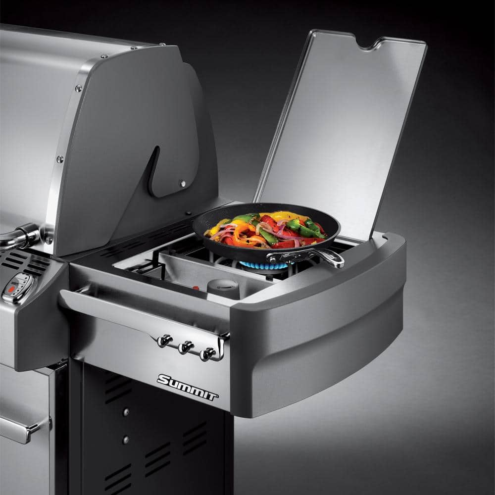 Weber Summit S-670 6-Burner Propane Gas Grill in Stainless Steel with Built-In Thermometer and Rotisserie 7370001