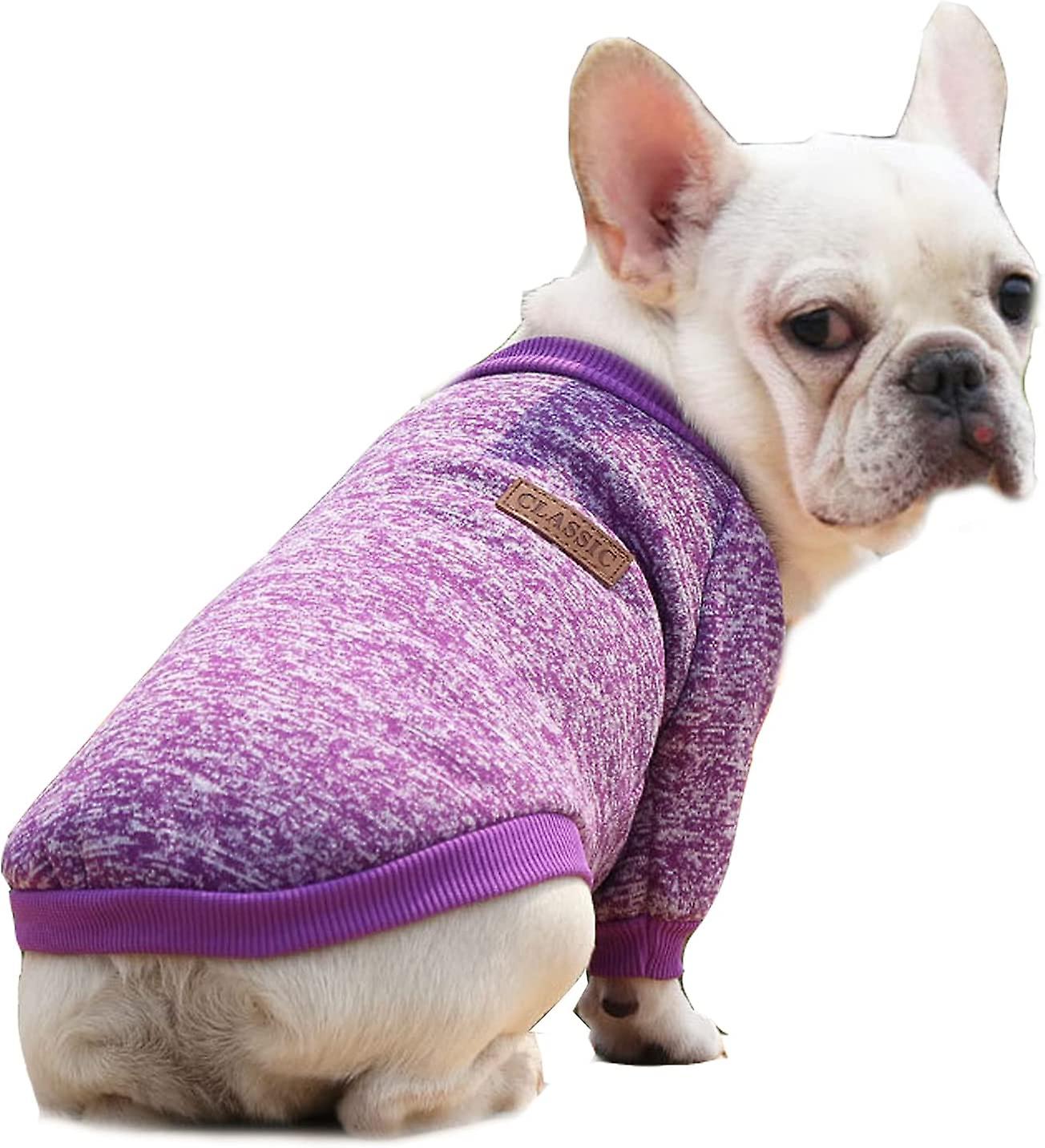 Puppy Clothes， Puppy Soft Thick Warm Autumn Coat Cat Windproof Dog Knit Sweater Winter Clothes Set For Puppy Chihuahua， Yorkshire， Terrier， Poodle (xs