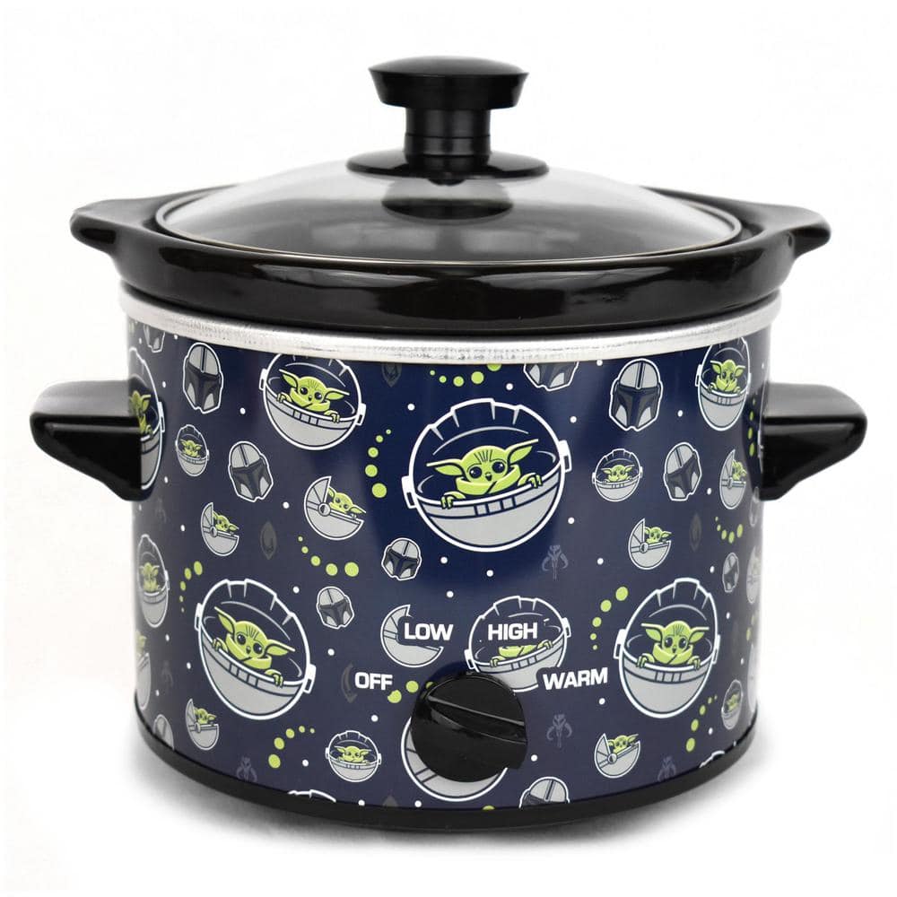 Uncanny Brands Star Wars The Mandalorian 2 Qt Navy Blue Slow Cooker SC2-SRW-MAN1