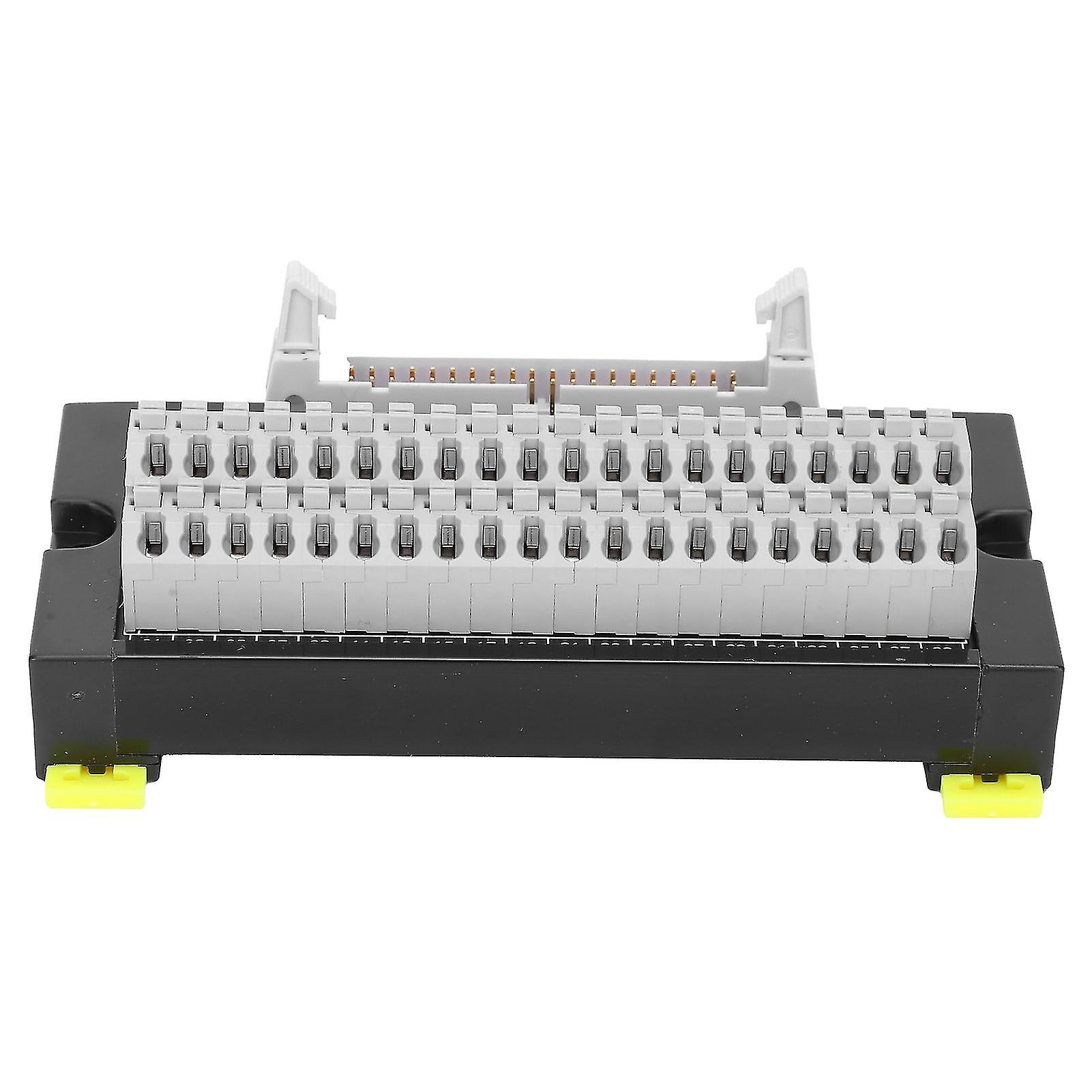 Terminal Block 40 Pin Breakout DIN Rail Mounting Adapter Connector Switch Control IDC40P‑DK