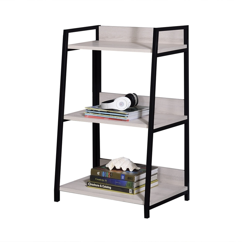 Wendral Bookshelf (3 Tier)  Natural   Black