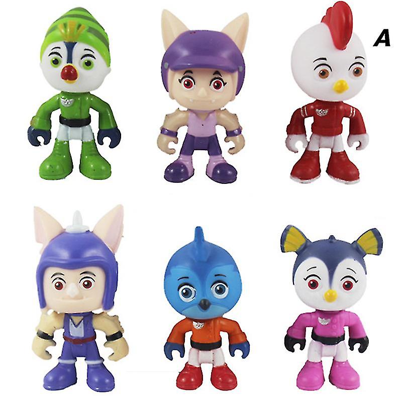 Top Wing Anime Characters Figures Statue Model Toys Action Figures Toy 6pcs/set