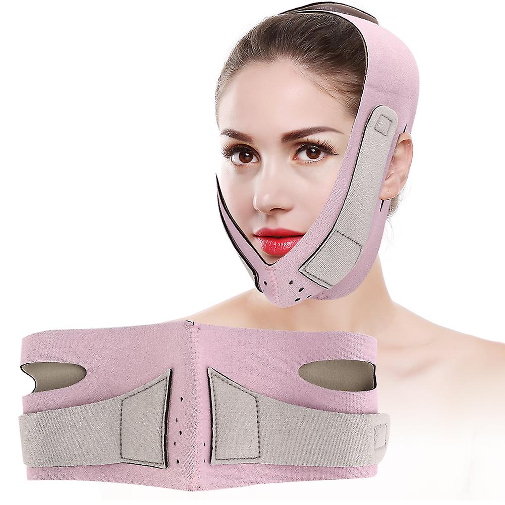 V Face Slimming Bandage Face Lifting Fat Burning Slimming Correction Beltpink K-03a