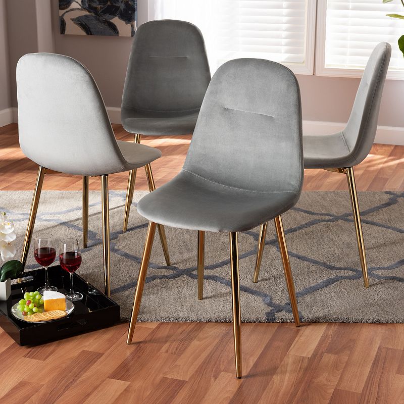 Baxton Studio Elyse Dining Chair 4-Piece Set