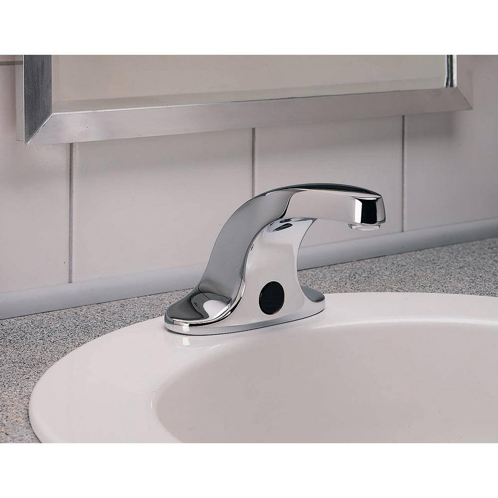 American Standard Innsbrook Selectronic DC Powered Single Hole Touchless Bathroom Faucet 0.35 GPM in Polished Chrome 6055204.002