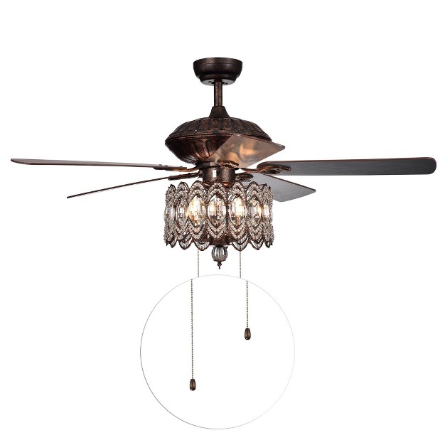 X 52 quot X 23 quot Copper Grove Dejes Chandelier Ceiling Fan Warehouse Of 