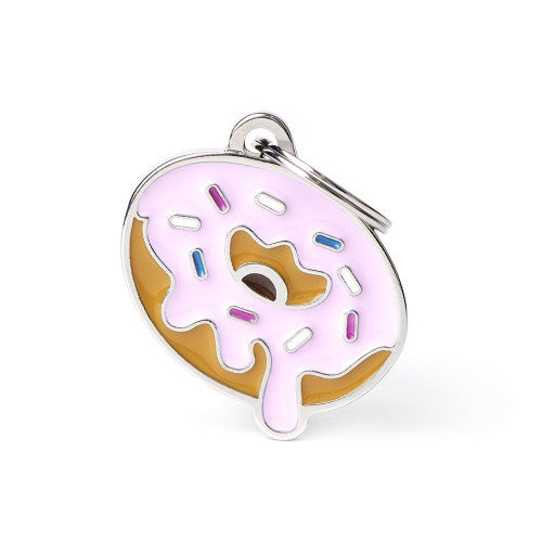 Donut Enamel Dog Tag