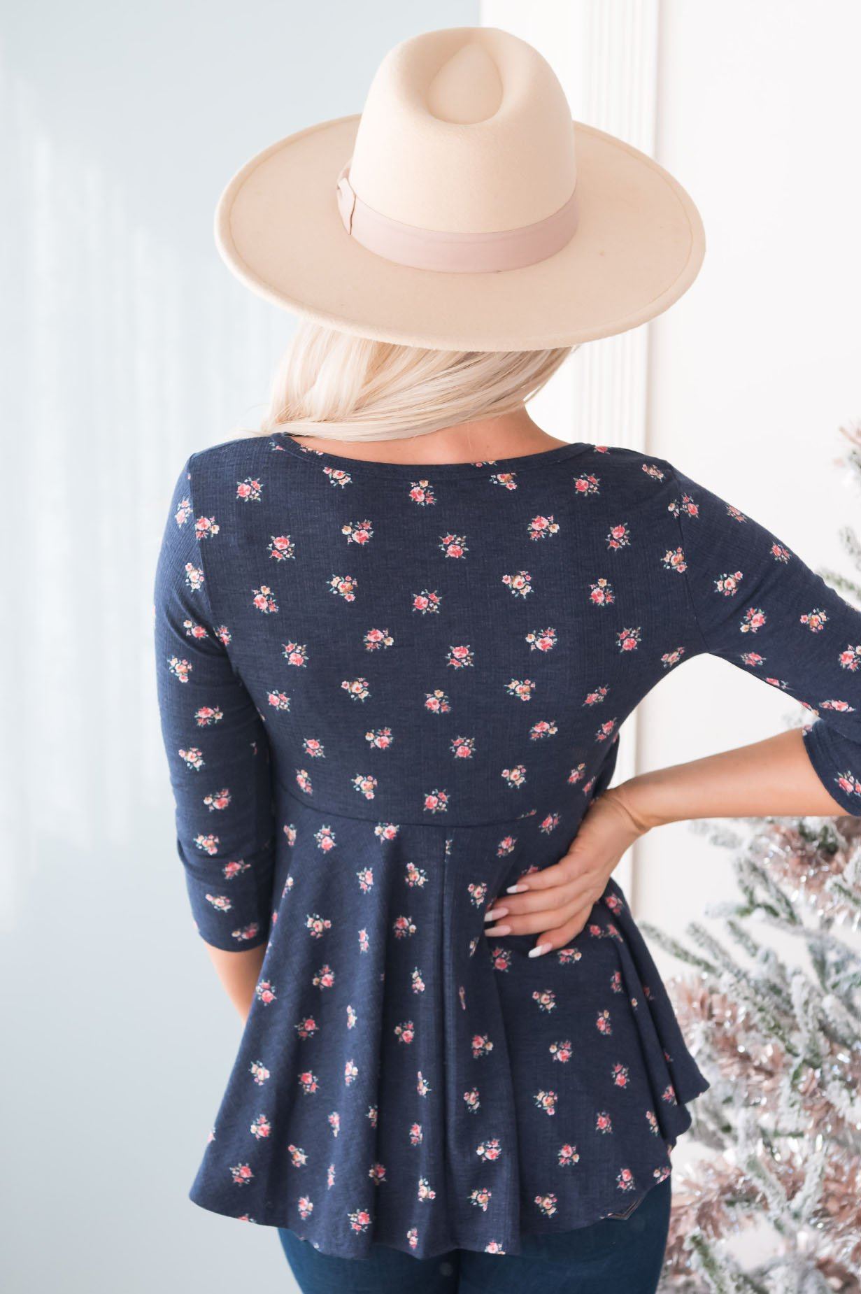 Floral Lullaby Modest Blouse