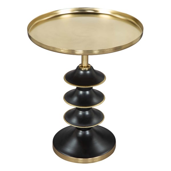 Donahue Side Table Gold and Black - 16