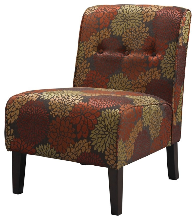 Coco Accent Chair  Harvest  22.5W X 30D X 33H  Dark Walnut   Transitional   Armchairs And Accent Chairs   by BisonOffice  Houzz