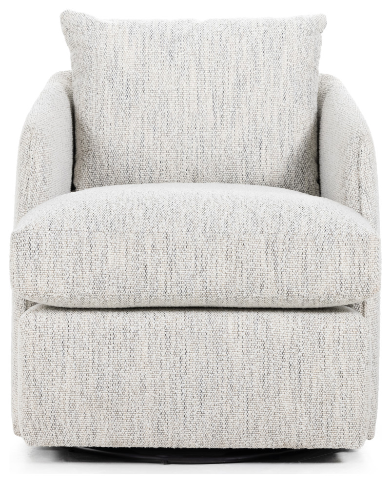 India Swivel Chair Nantucket Oatmeal   Transitional   Armchairs And Accent Chairs   by Rustic Home Furniture Deco  Houzz