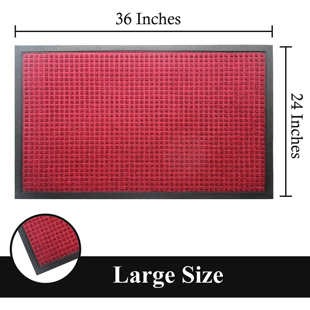 A1HC Heavy Duty Polypropylene Dirt Cleaning   Water Absorbing Doormat 24\