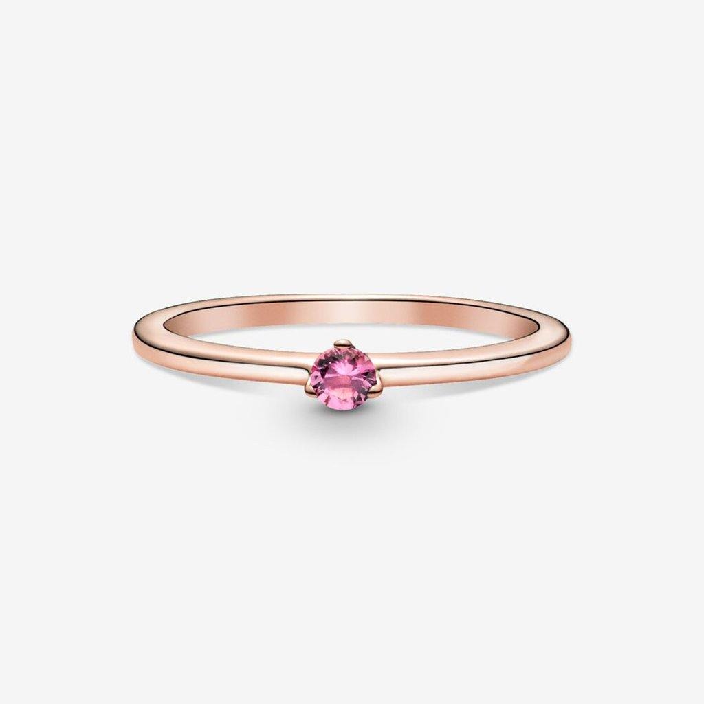 PANDORA  Pink Solitaire Ring