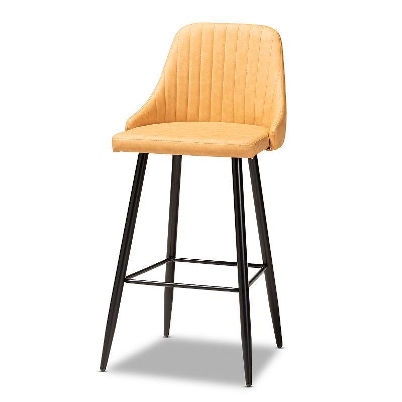 Baxton Studio Walter Bar Stool 4-piece Set