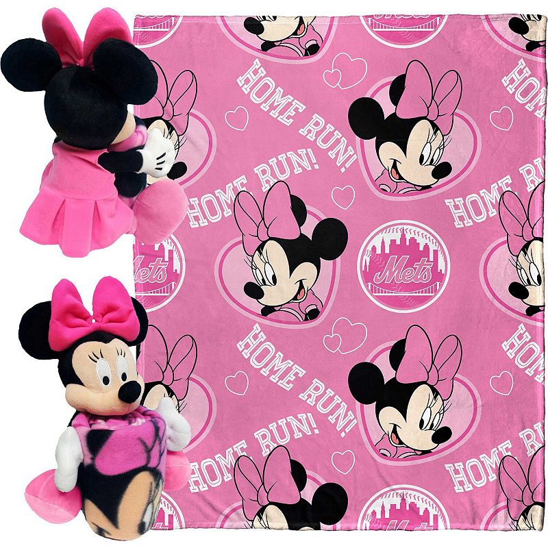 Northwest x Disney New York Mets Minnie Hugger Pillow and Silk Touch Throw Set