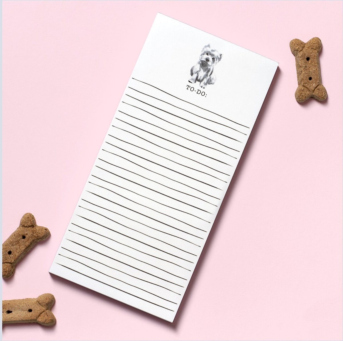 Punch Studio White Terrier Magnetic List Pad