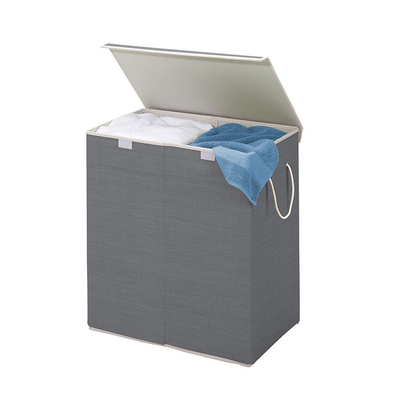 Honey-Can-Do 2-Compartment Collapsible Sorting Hamper