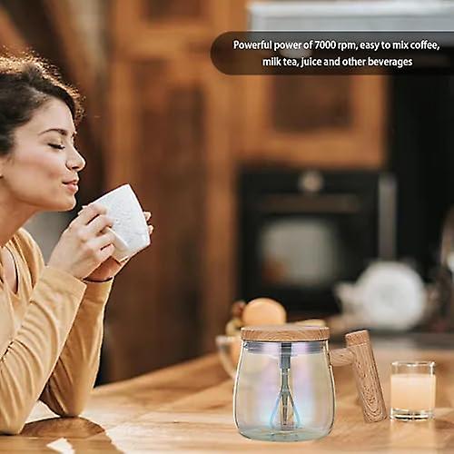 Electric Mixing Cup， 400ml Automatic Stirring Coffee Cup， Self Stirring Automatic Cup with Graduated