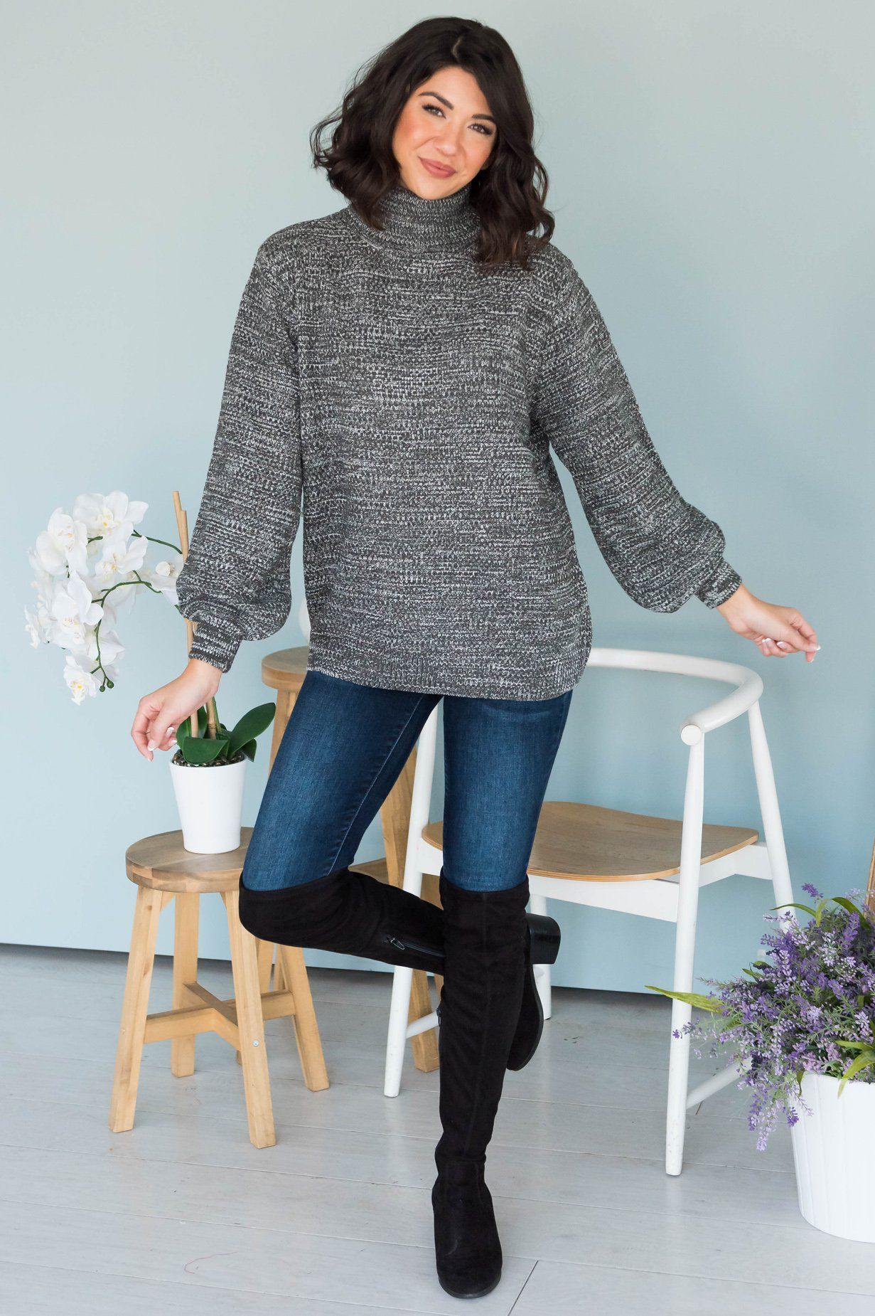 My Sweetheart Modest Turtleneck Sweater