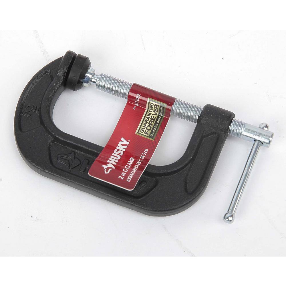 Husky 2 in. Drop Forged C-Clamp 97890