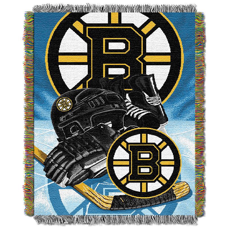 Boston Bruins Home Ice Advantage Throw Blanket