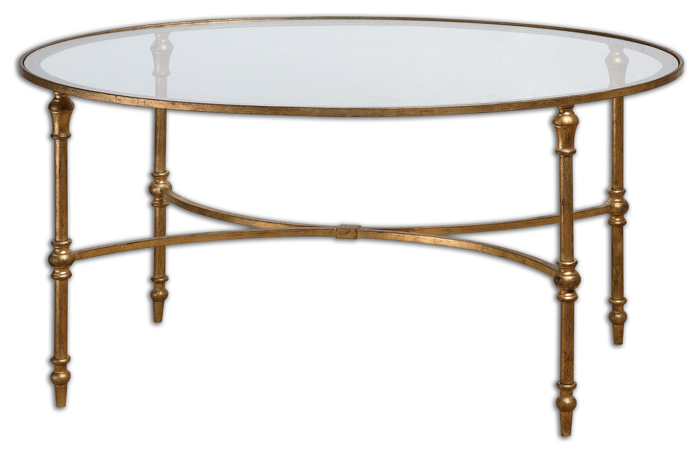 Vitya Glass Coffee Table   Traditional   Coffee Tables   by Ownax  Houzz