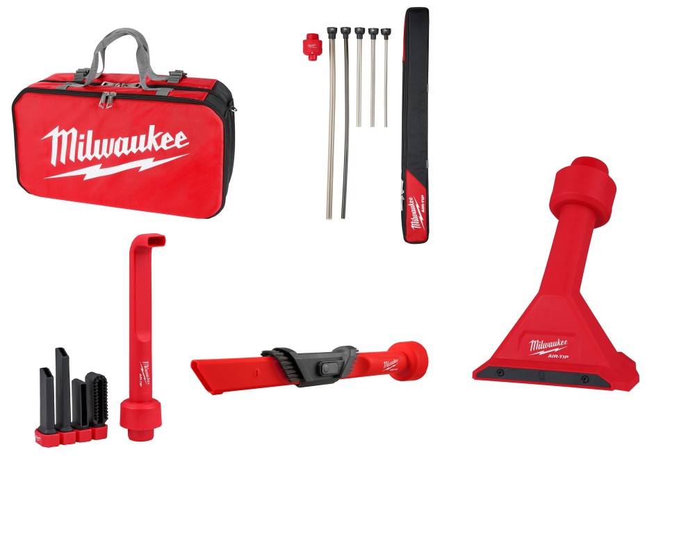 Milwaukee M12 AIR-TIP Vacuum Tool Accessories Mechanical & Plumbing Bundle