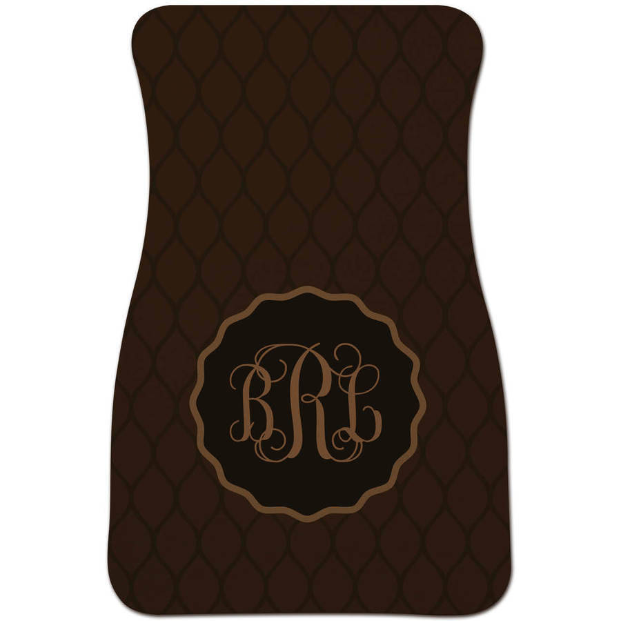 His or Her Monogram Personalized Set of 2 Car Mats