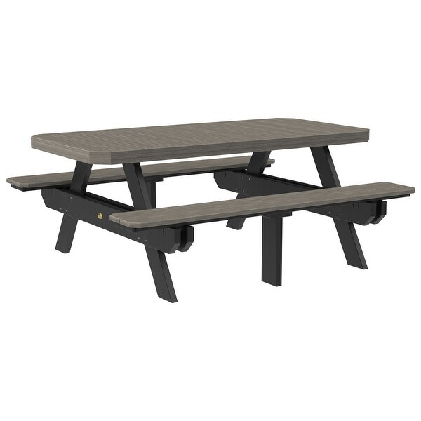 Poly Lumber 6' Rectangular Picnic Table