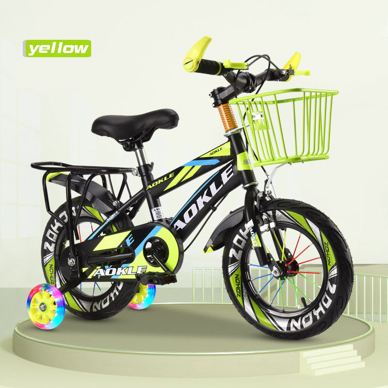 14inch new style high quality strong security folding scaling custom auxiliary 4 wheels city kids mountain bike