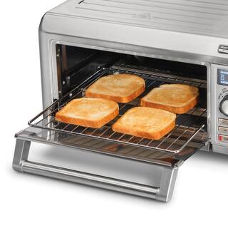 HAMILTON BEACH PROFESSIONAL Sure-Crisp 1500 W 4-Slice Stainless Steel Toaster Oven with Air Fry 31241