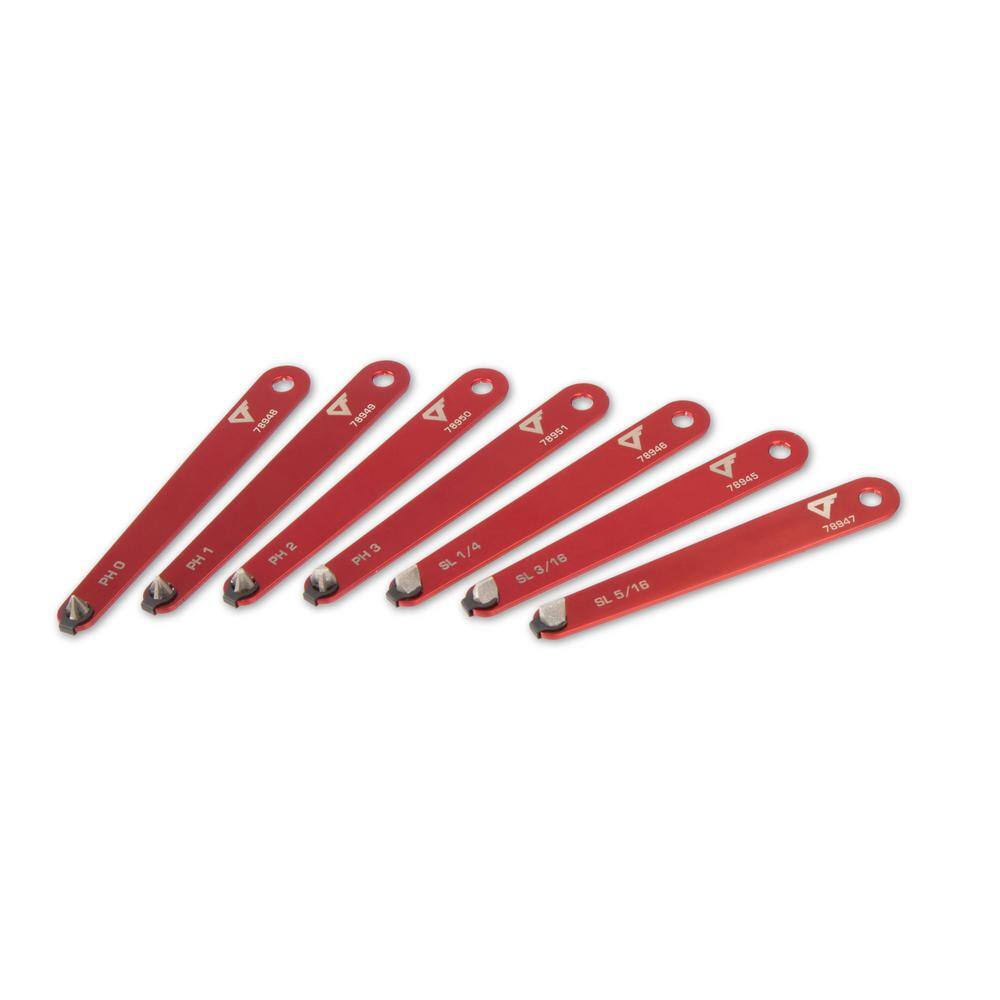 STEELMAN PRO Diamond Tipped Low Profile Screwdriver Set (7-Piece) 78944