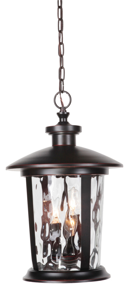 Summerhays 3 Light Outdoor Pendant In Oiled Bronze Gilded (Z7121 OBG)   Transitional   Outdoor Hanging Lights   by Buildcom  Houzz