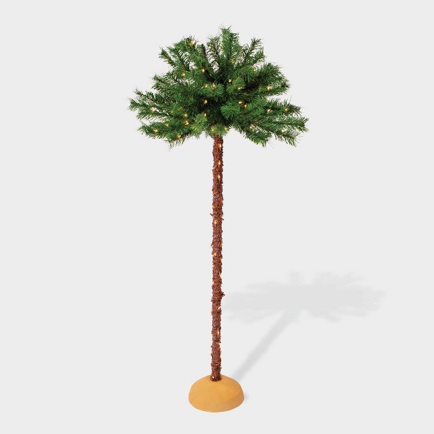 5ft Pre-lit Artificial Palm Tree - Puleo