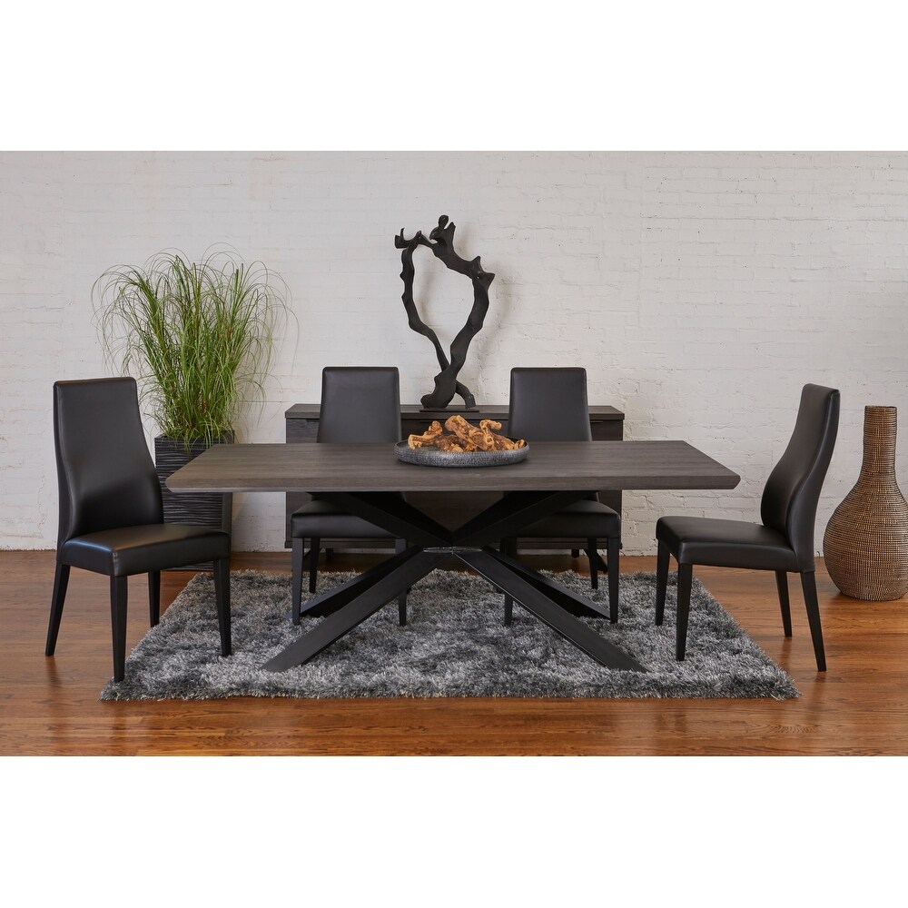 Rye Studio Roma Modern Grey Wood Dining Table